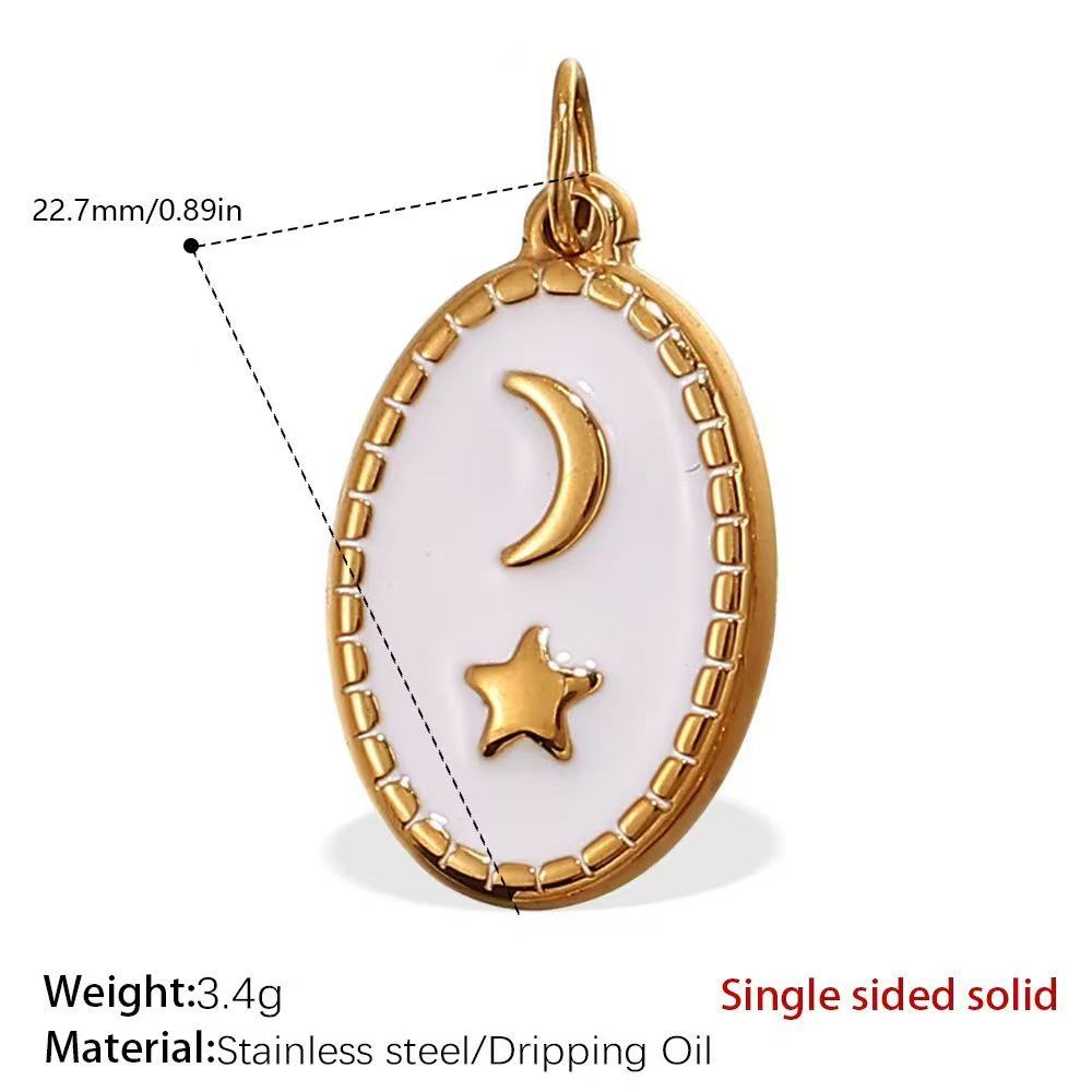 Lu's DIY Multi-Style Charm Stainless Steel Plated With 18k Gold