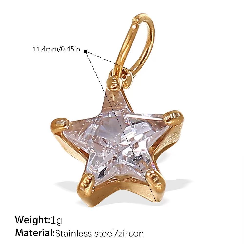 Lu's DIY Multi-Style Charm Stainless Steel Plated With 18k Gold