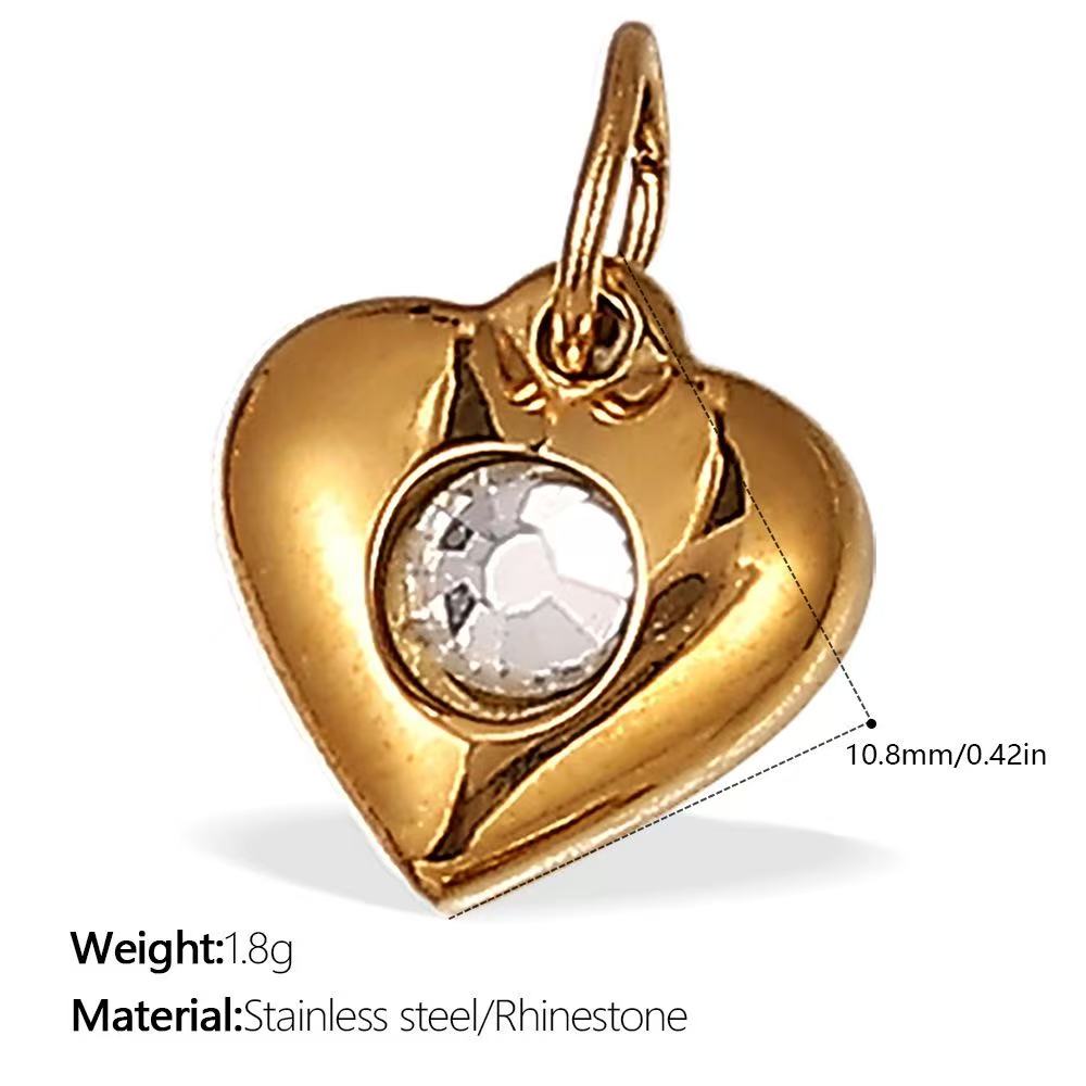 Lu's DIY Multi-Style Charm Stainless Steel Plated With 18k Gold