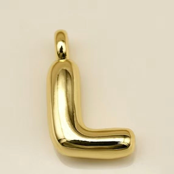 Lu's Stainless Steel A-Z Gold Color