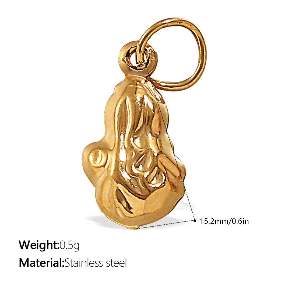 Lu's DIY Multi-Style Charm Stainless Steel Plated With 18k Gold