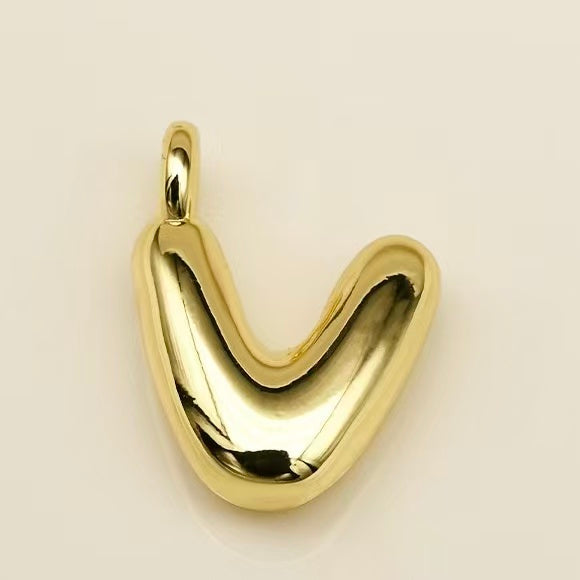 Lu's Stainless Steel A-Z Gold Color