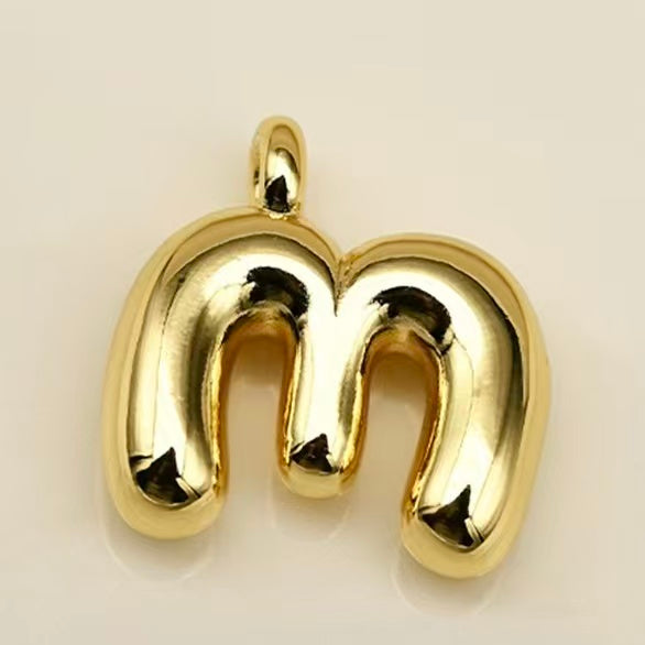 Lu's Stainless Steel A-Z Gold Color