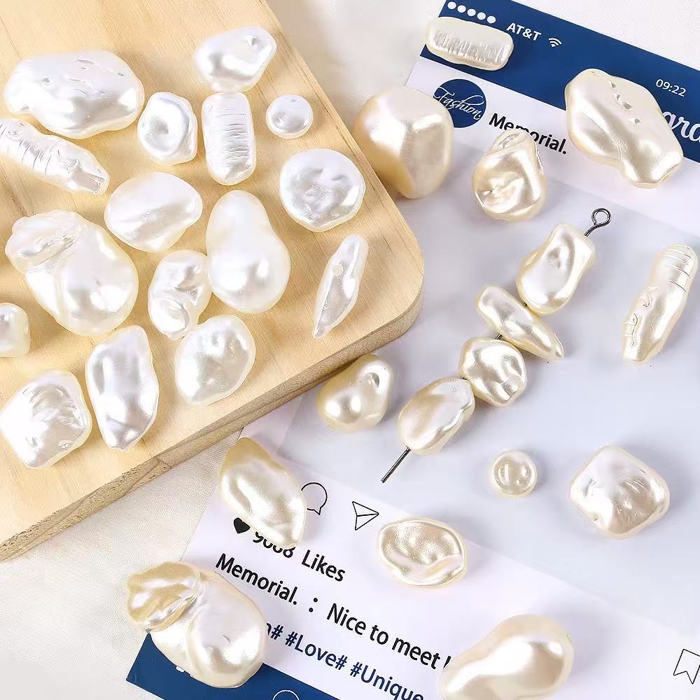Lu's ABS Baroque Imitation Pearl Irregular Shaped Pearls