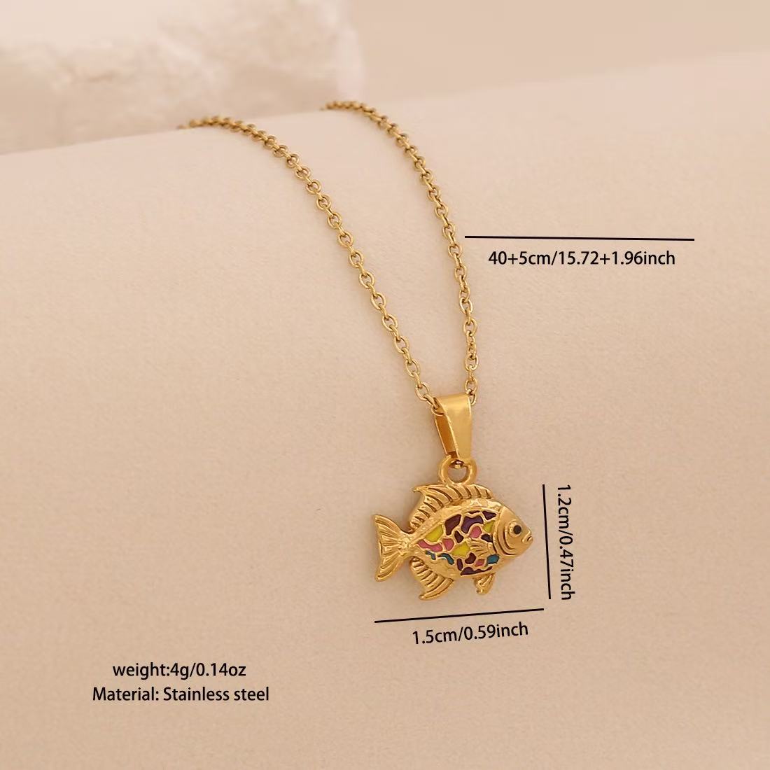 Lu's Linglang Colorful 3D Lively Fish Pendant