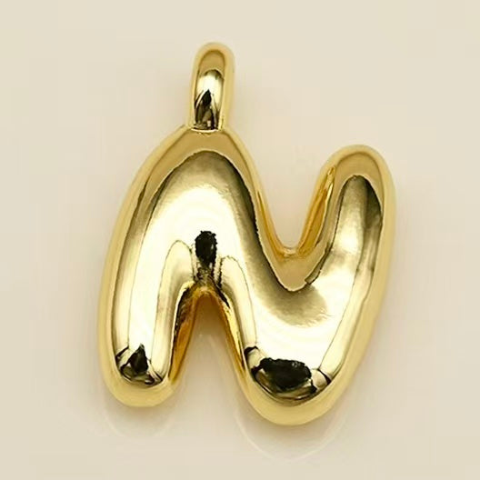 Lu's Stainless Steel A-Z Gold Color
