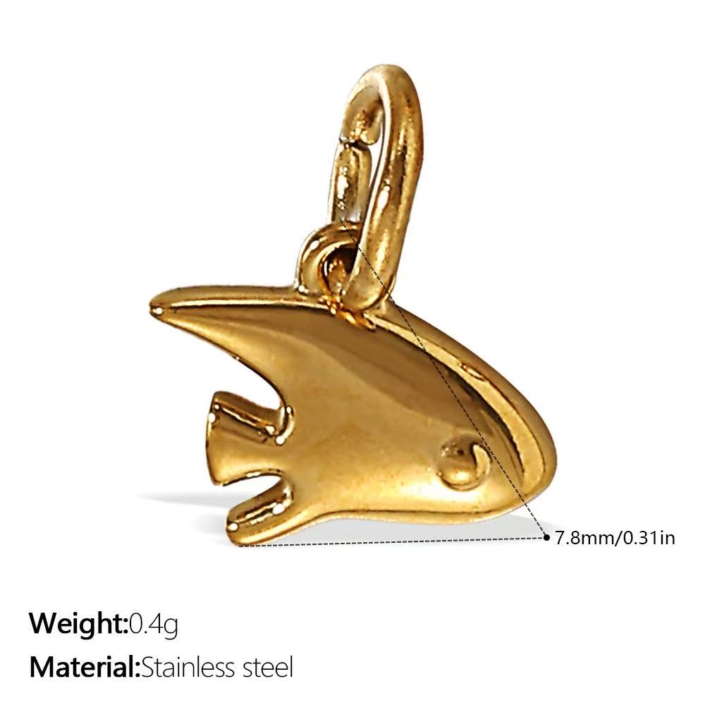 Lu's DIY Multi-Style Charm Stainless Steel Plated With 18k Gold