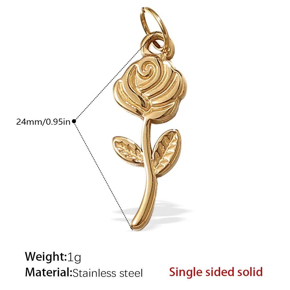 Lu's DIY Multi-Style Charm Stainless Steel Plated With 18k Gold