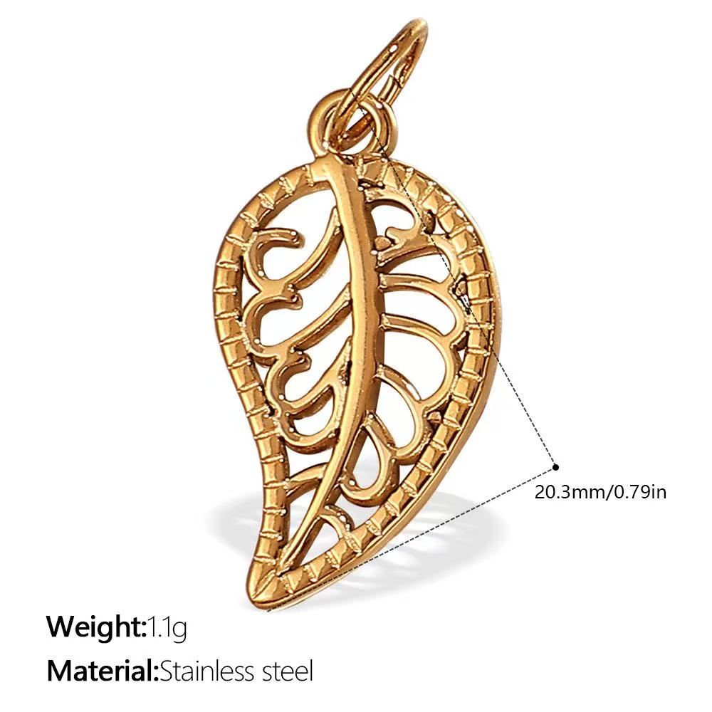 Lu's DIY Multi-Style Charm Stainless Steel Plated With 18k Gold