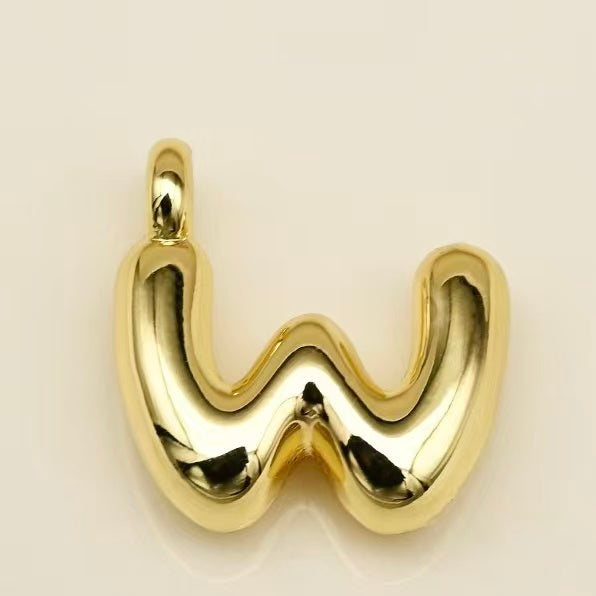 Lu's Stainless Steel A-Z Gold Color