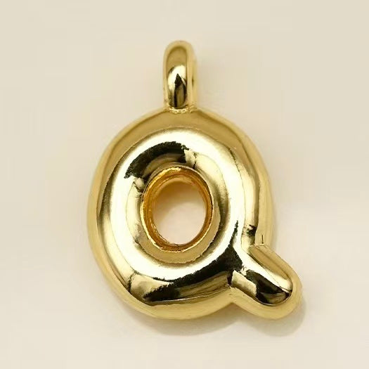 Lu's Stainless Steel A-Z Gold Color