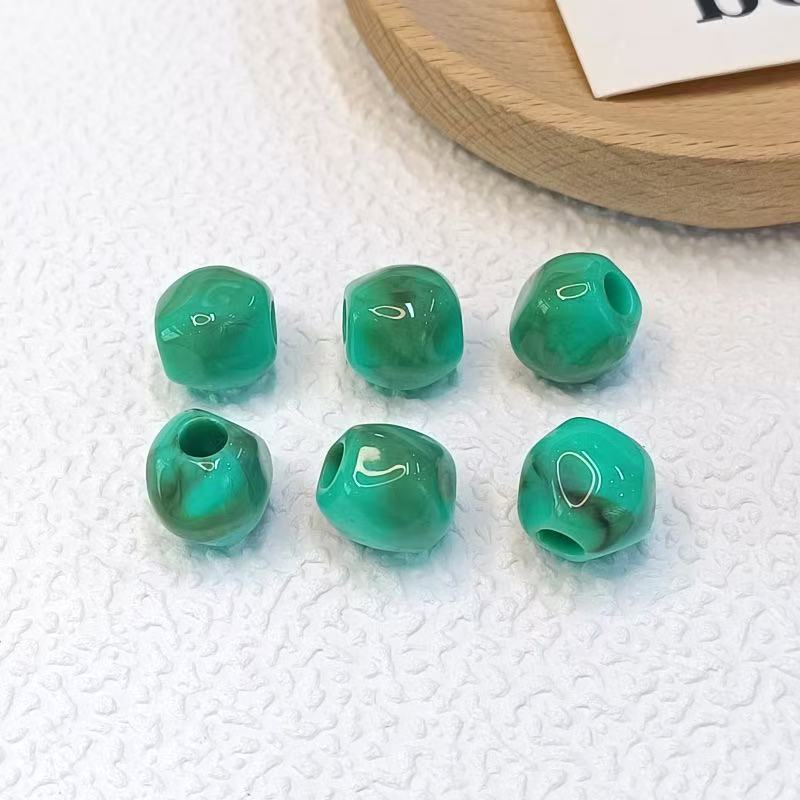Lu's 100pcs Acrylic Ice-Transparent Irregular Beads