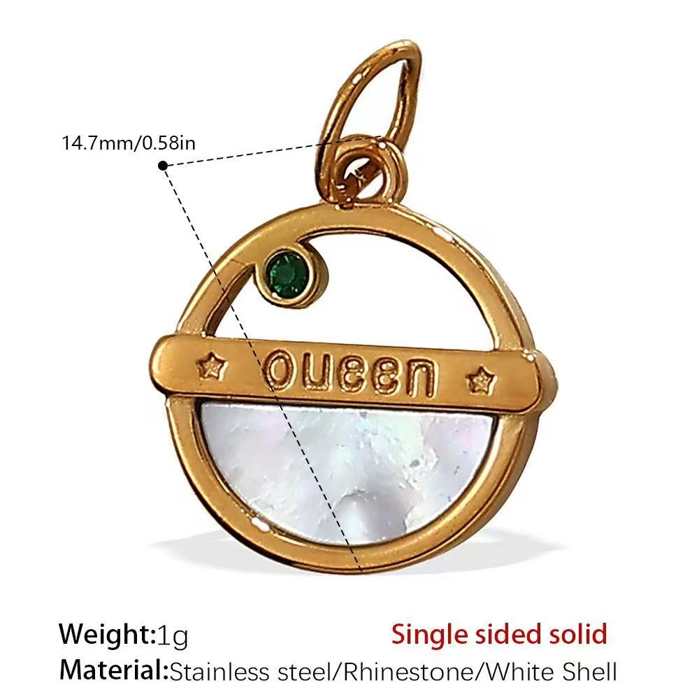 Lu's DIY Multi-Style Charm Stainless Steel Plated With 18k Gold