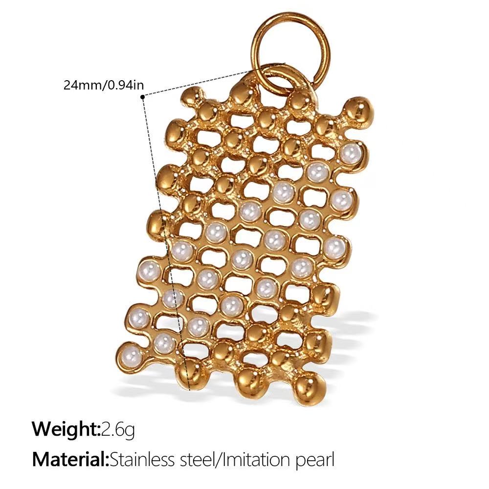 Lu's DIY Multi-Style Charm Stainless Steel Plated With 18k Gold