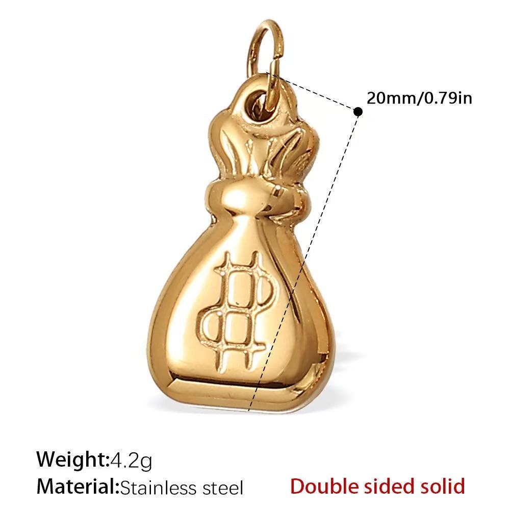 Lu's DIY Multi-Style Charm Stainless Steel Plated With 18k Gold