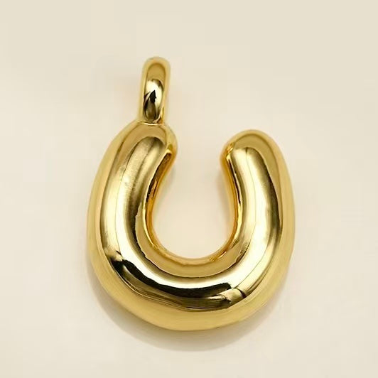 Lu's Stainless Steel A-Z Gold Color