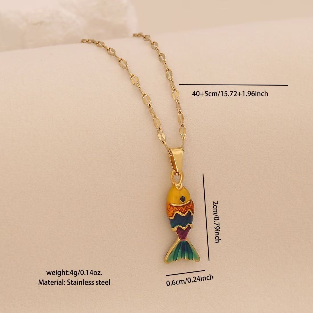 Lu's Linglang Colorful 3D Lively Fish Pendant