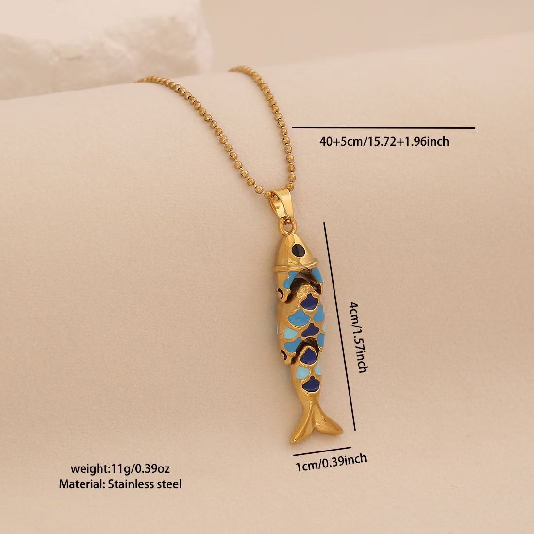 Lu's Linglang Colorful 3D Lively Fish Pendant