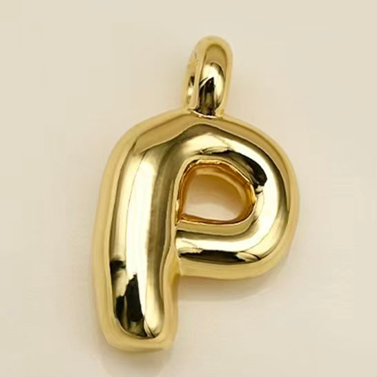 Lu's Stainless Steel A-Z Gold Color