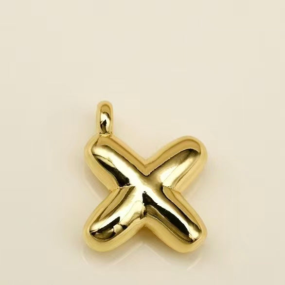 Lu's Stainless Steel A-Z Gold Color