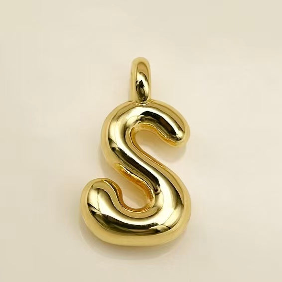Lu's Stainless Steel A-Z Gold Color