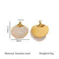Lu's Gold-Plated Stainless Steel Mother-of-Pearl Pendant