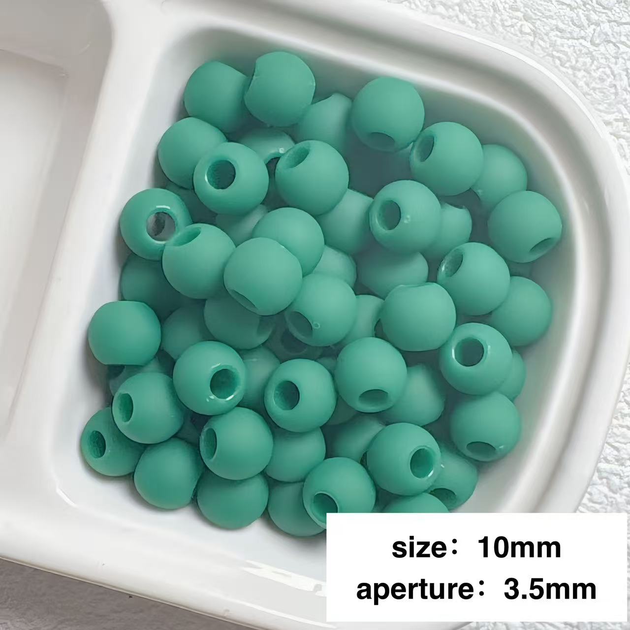 Lu's 200pcs Macaron Matte Rubber Texture Colorful Beads