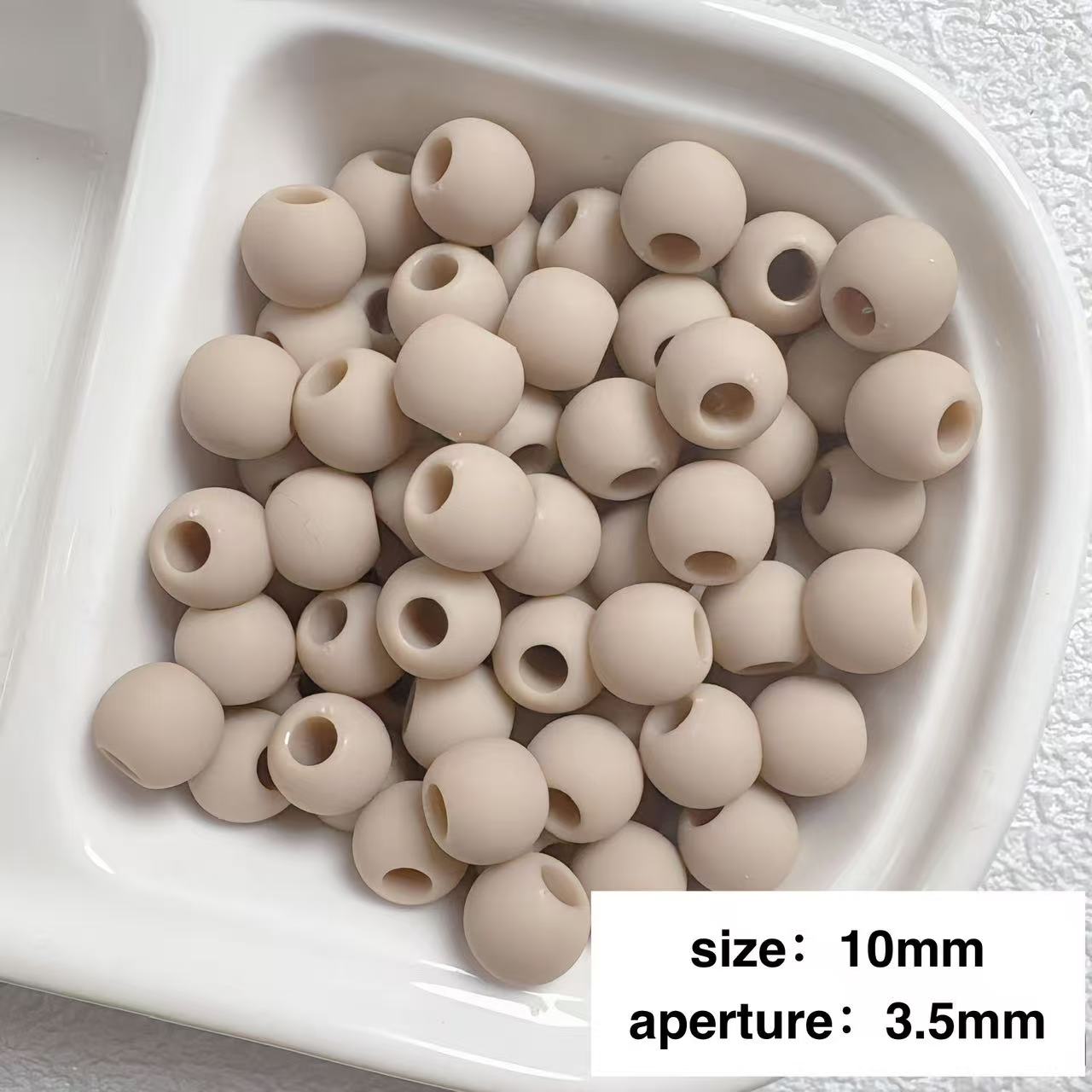 Lu's 200pcs Macaron Matte Rubber Texture Colorful Beads