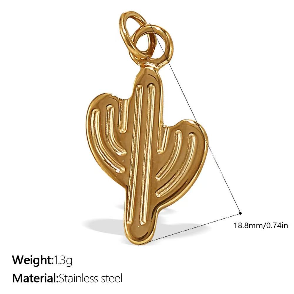 Lu's DIY Multi-Style Charm Stainless Steel Plated With 18k Gold