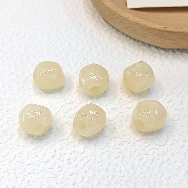 Lu's 100pcs Acrylic Ice-Transparent Irregular Beads