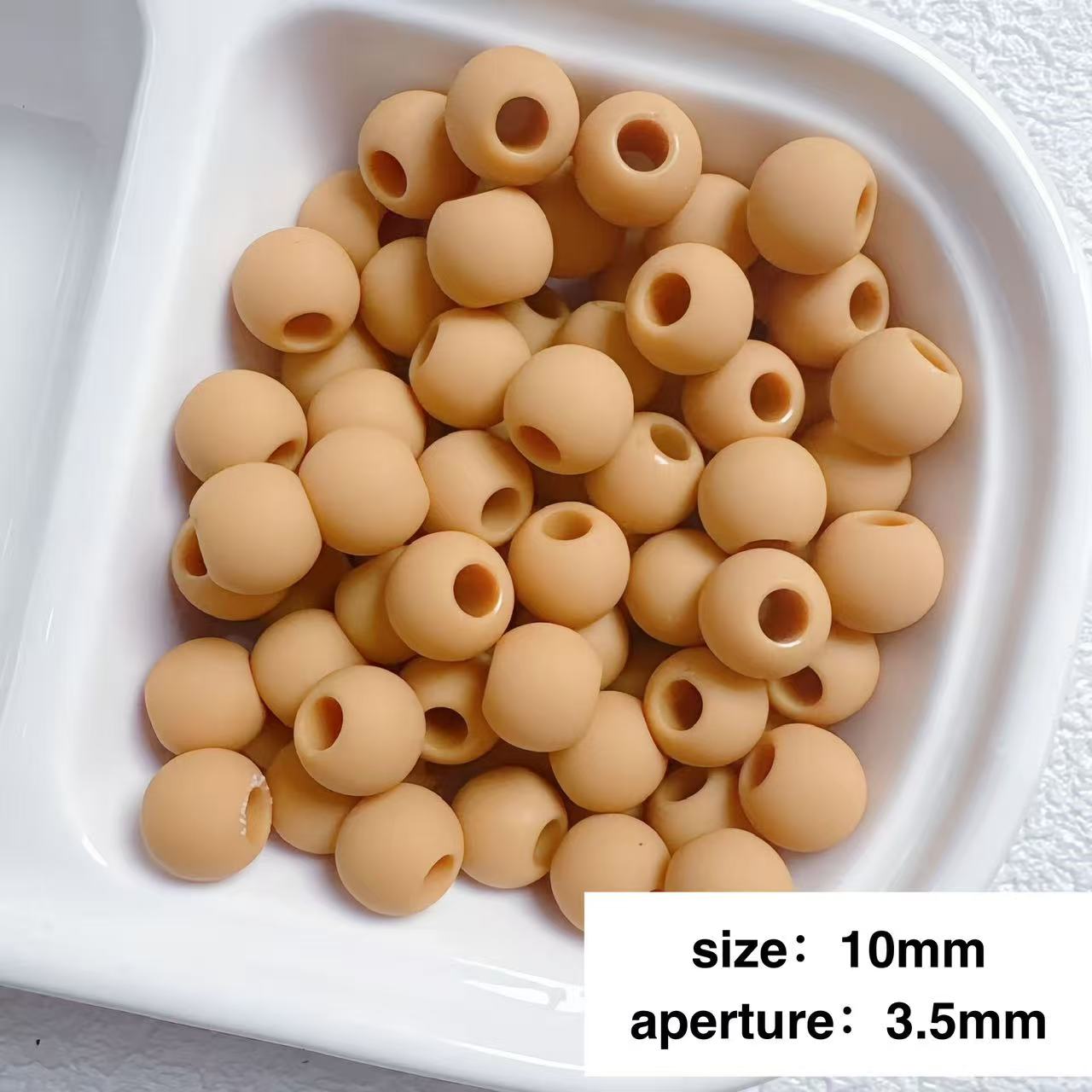 Lu's 200pcs Macaron Matte Rubber Texture Colorful Beads