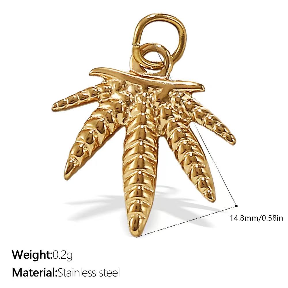 Lu's DIY Multi-Style Charm Stainless Steel Plated With 18k Gold