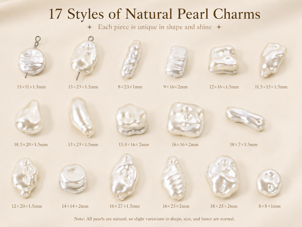 Lu's ABS Baroque Imitation Pearl Irregular Shaped Pearls