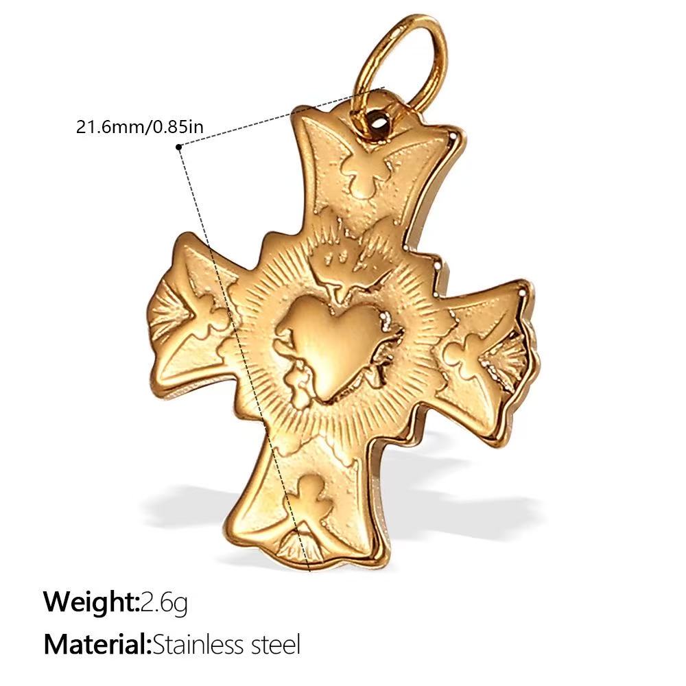 Lu's DIY Multi-Style Charm Stainless Steel Plated With 18k Gold