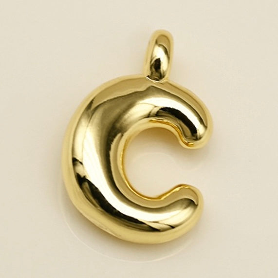 Lu's Stainless Steel A-Z Gold Color
