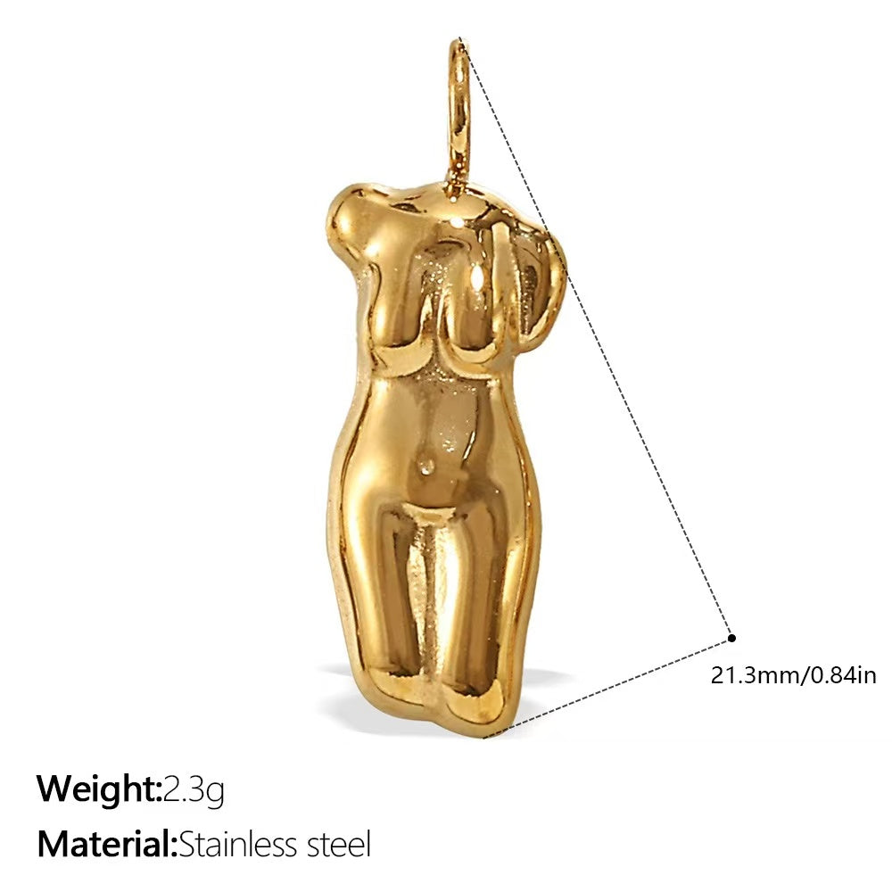 Lu's DIY Multi-Style Charm Stainless Steel Plated With 18k Gold