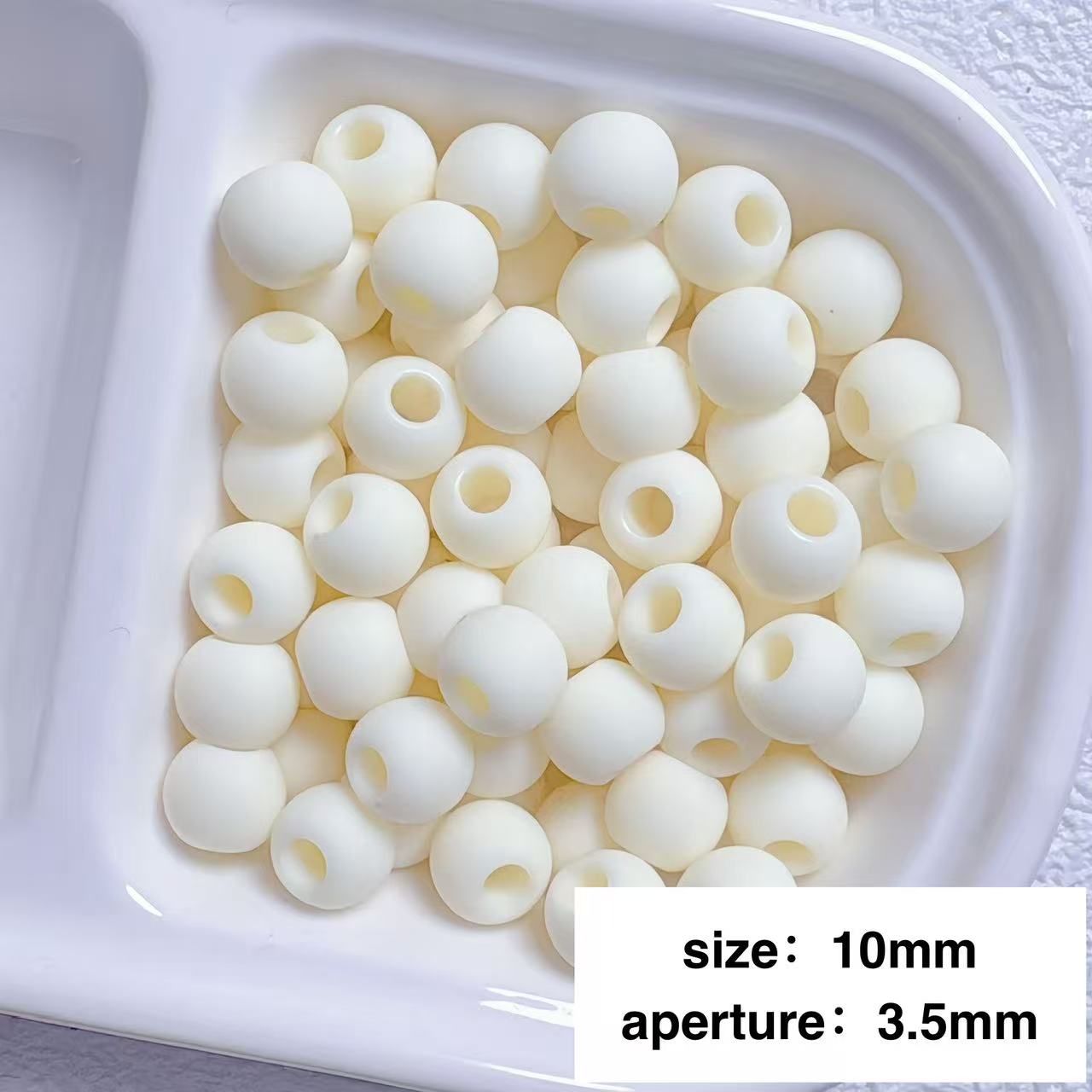 Lu's 200pcs Macaron Matte Rubber Texture Colorful Beads