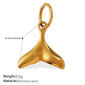 Lu’s Ocean Shell 18K Gold Stainless Steel Charm Pendant