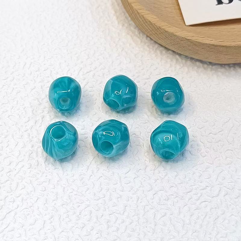 Lu's 100pcs Acrylic Ice-Transparent Irregular Beads