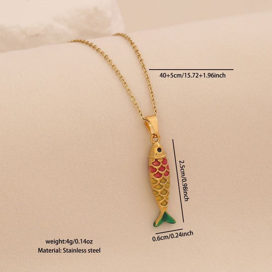 Lu's Linglang Colorful 3D Lively Fish Pendant