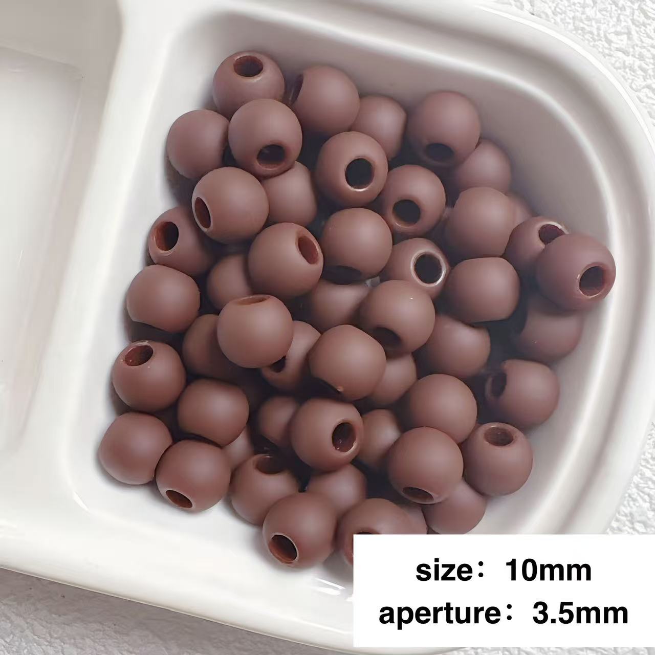 Lu's 200pcs Macaron Matte Rubber Texture Colorful Beads