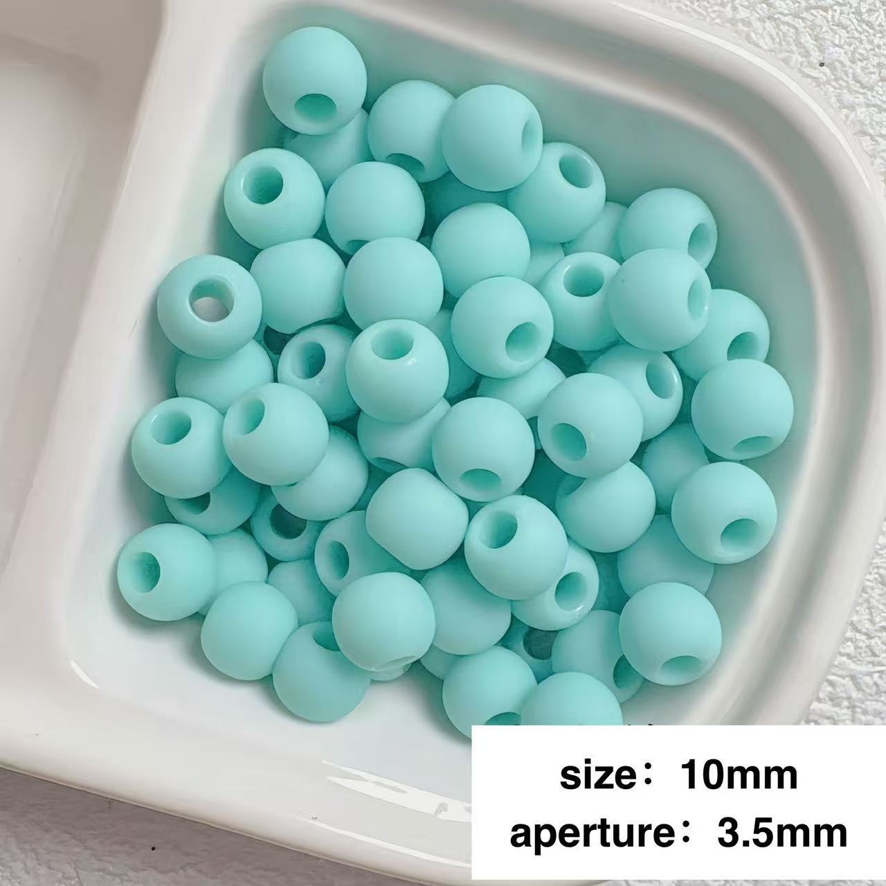 Lu's 200pcs Macaron Matte Rubber Texture Colorful Beads