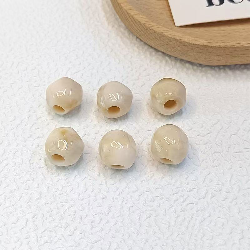 Lu's 100pcs Acrylic Ice-Transparent Irregular Beads
