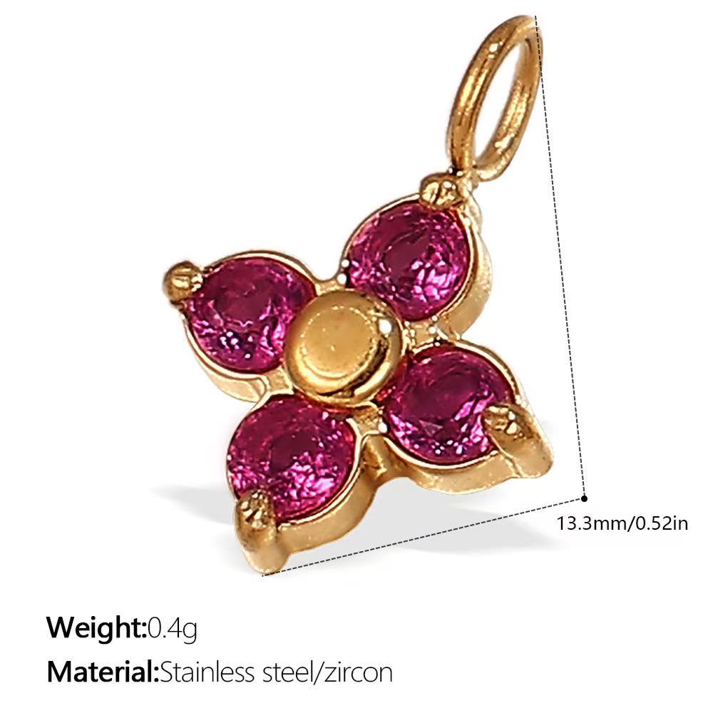 Lu's DIY Multi-Style Charm Stainless Steel Plated With 18k Gold