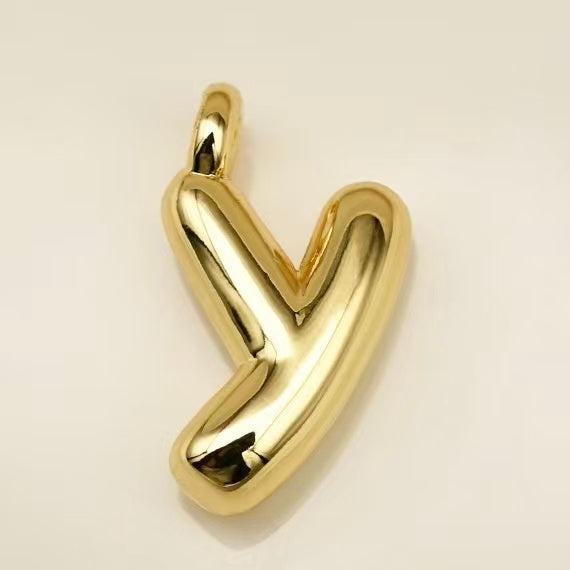 Lu's Stainless Steel A-Z Gold Color
