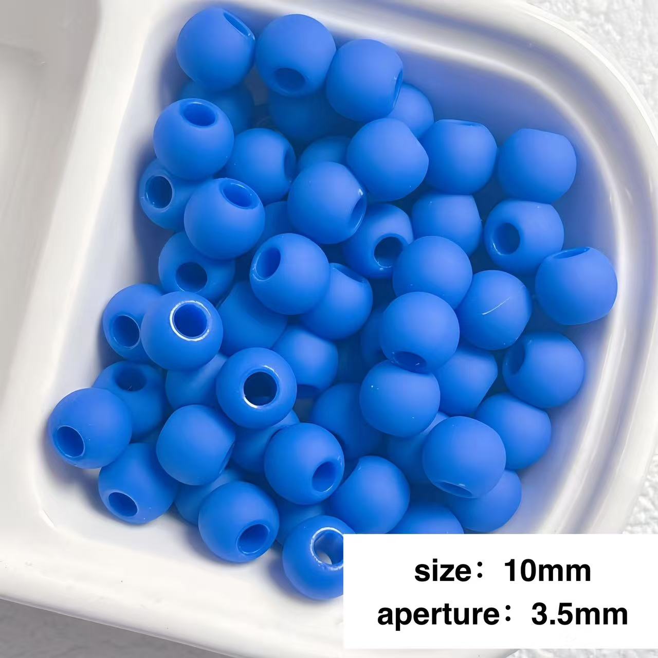 Lu's 200pcs Macaron Matte Rubber Texture Colorful Beads